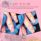 Finished floral nail art