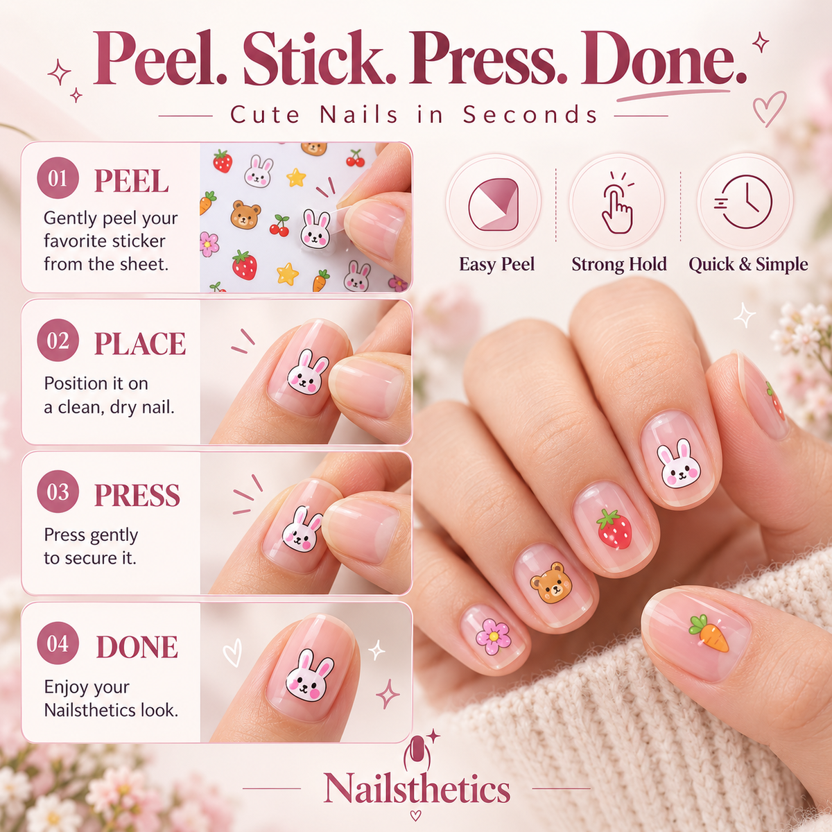 Nailsthetics Glowing Nail Stickers