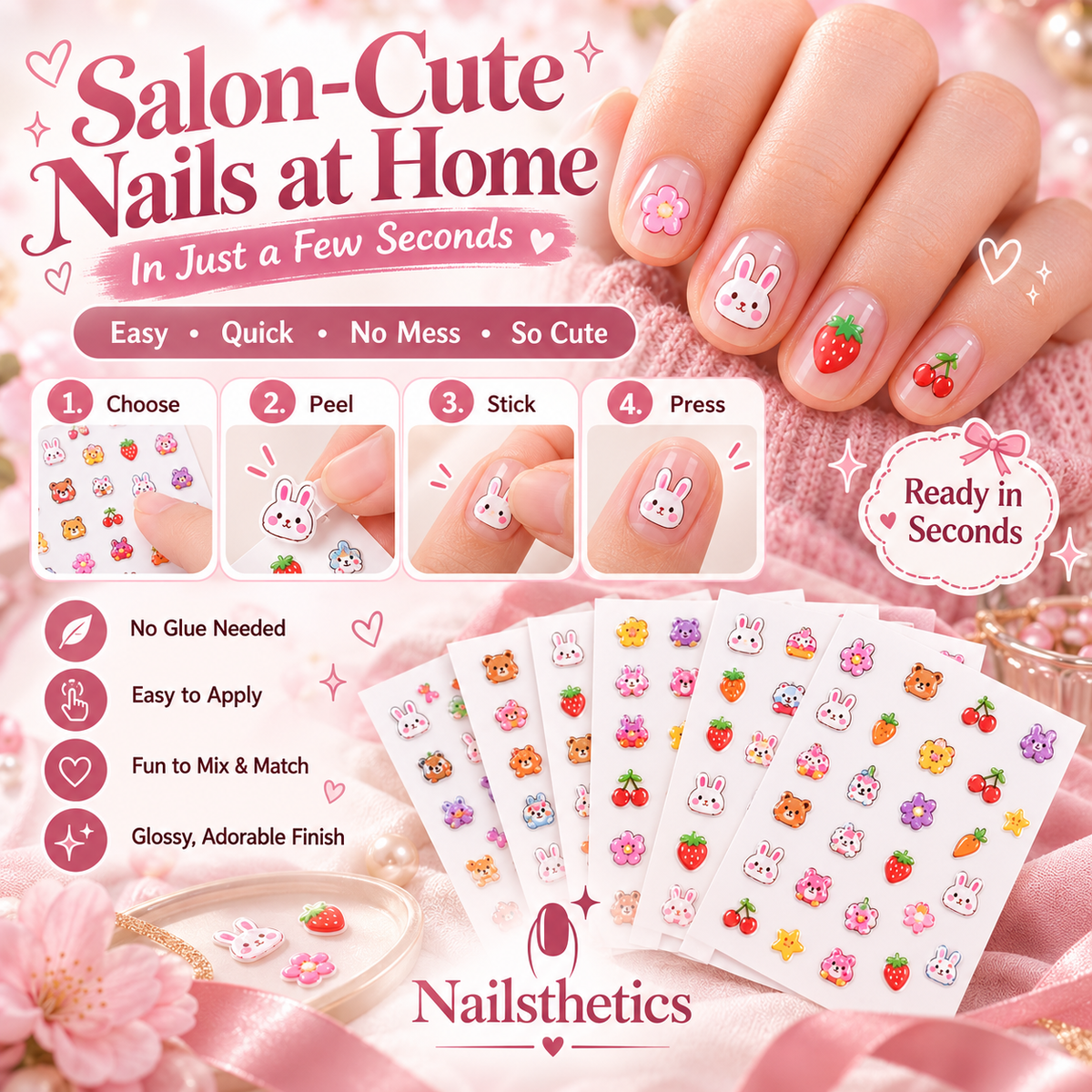 Nailsthetics Glowing Nail Stickers